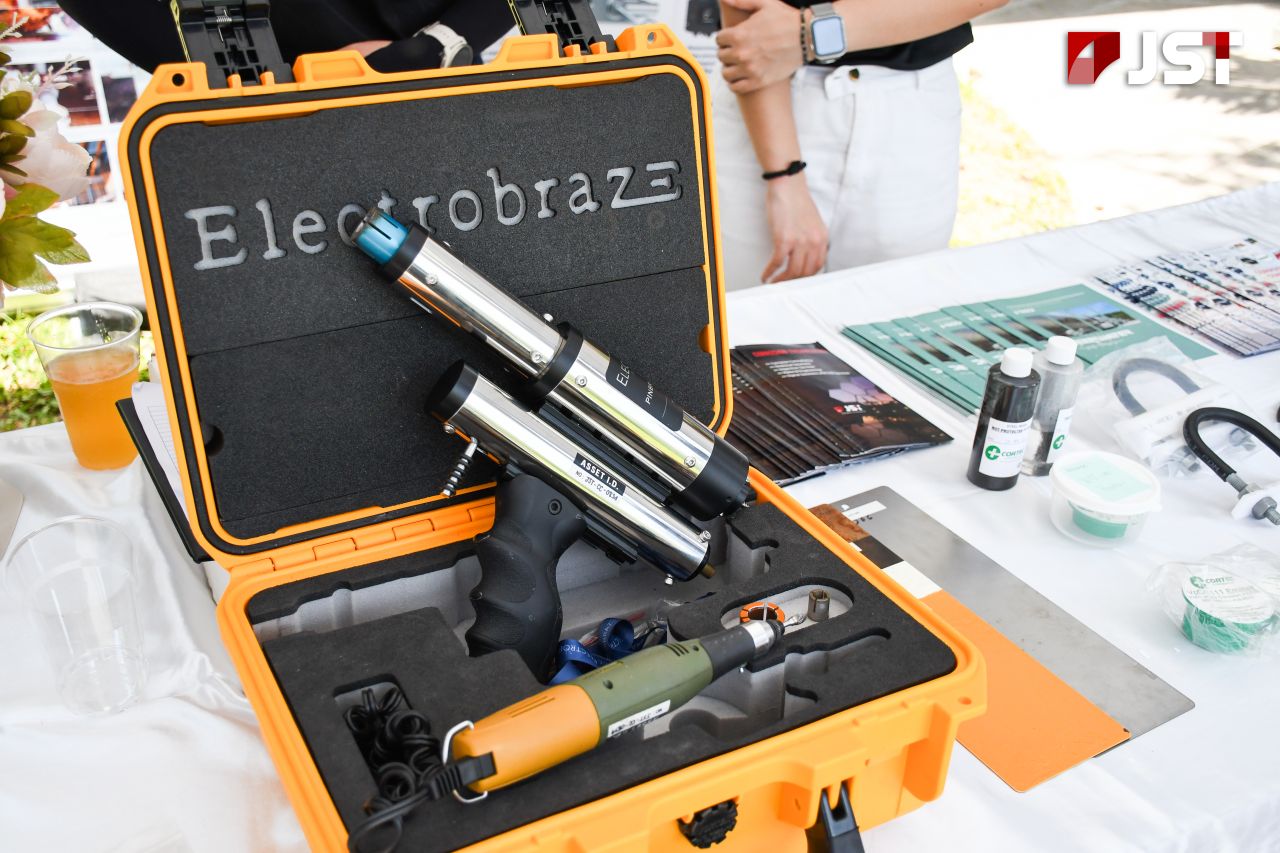 The Electrobraze pin brazing kit, now an in-country capability for cathodic protection connections in Thailand.
